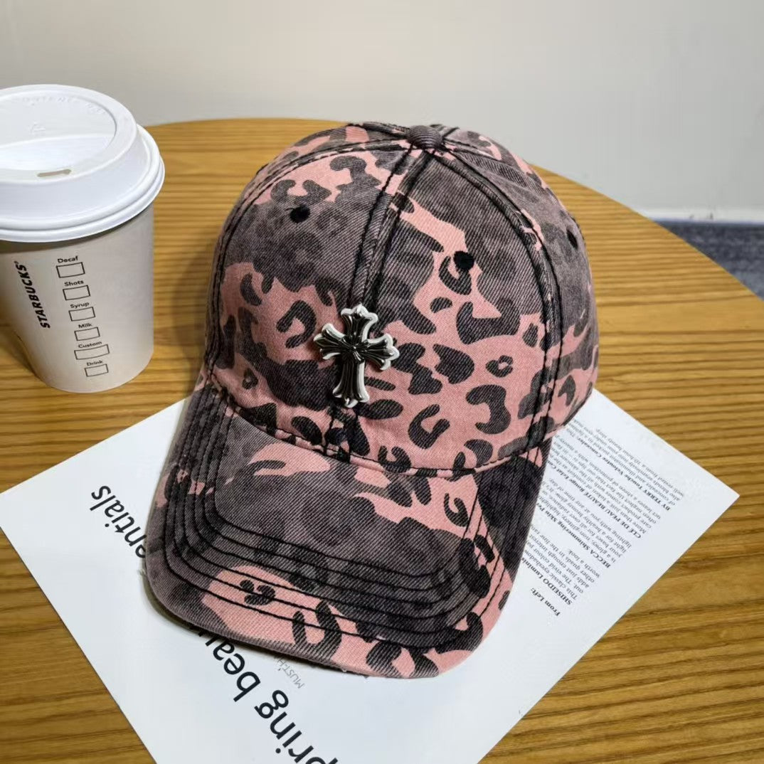 Chrome Hearts Ripped Denim Baseball Cap