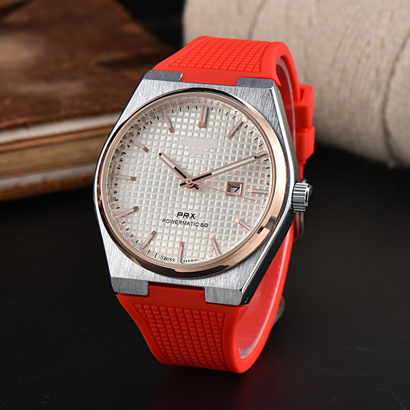 Simple and Generous Checkered Dial Colorful Watch