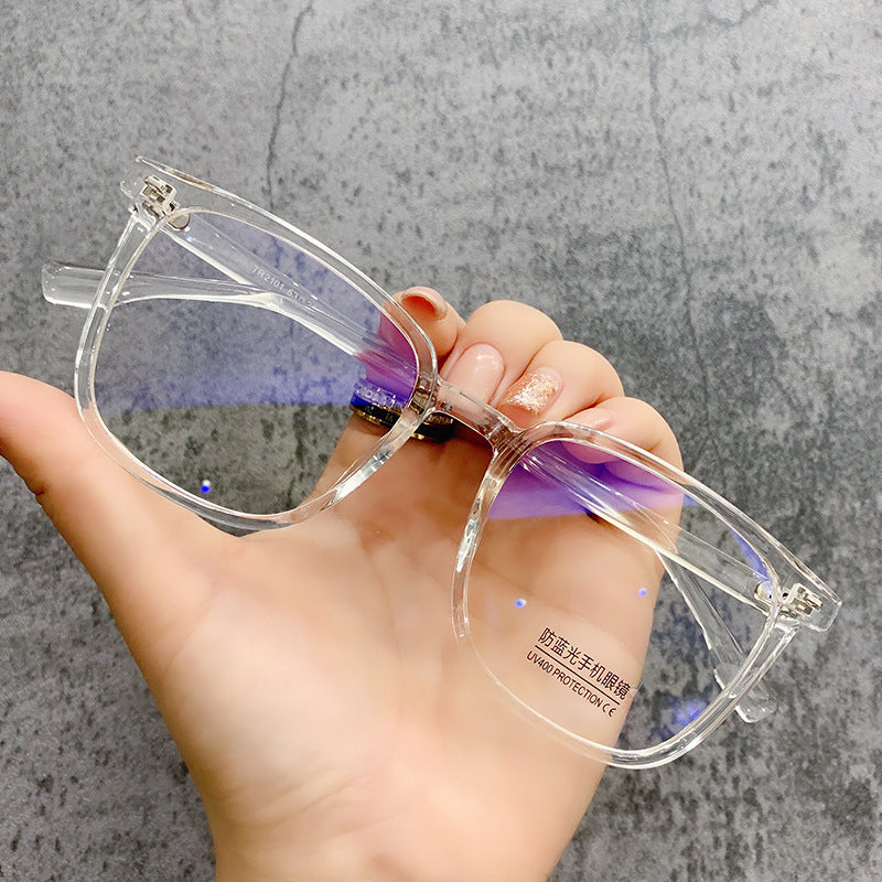 Black square frame TR90 eyeglasses frame