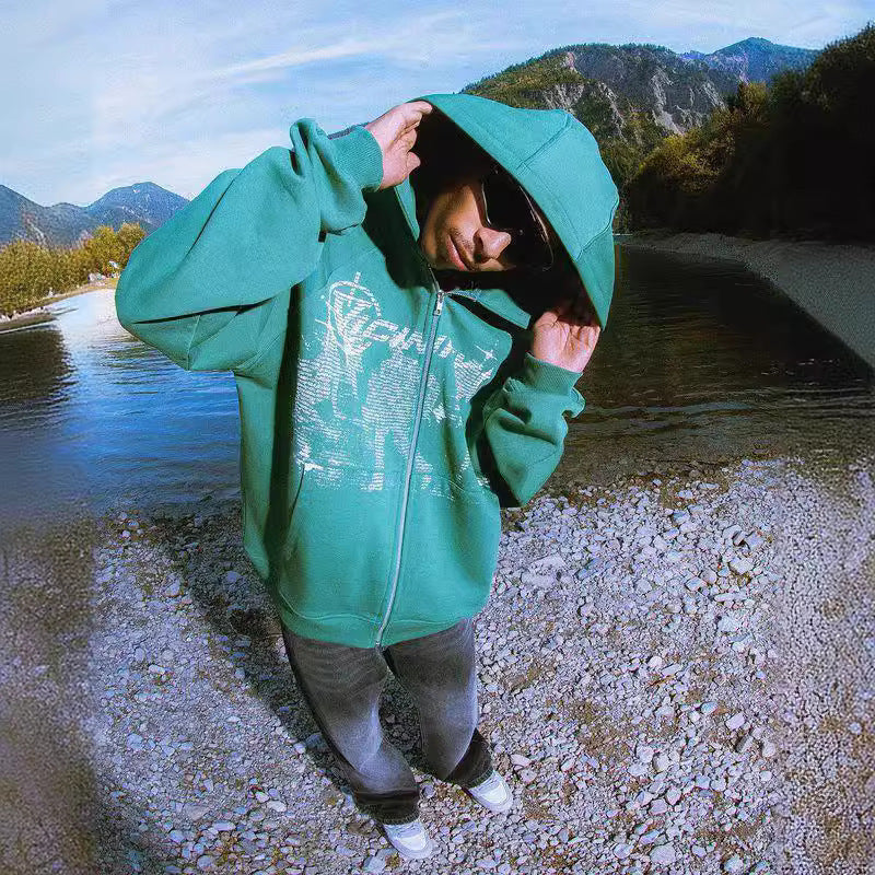 Futuristic Vicinity Graphic Hoodie