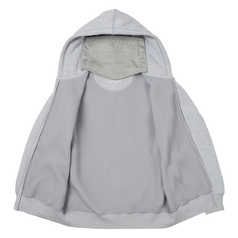 Y2K Double Hooded Zipper Sweatshirt Jacket