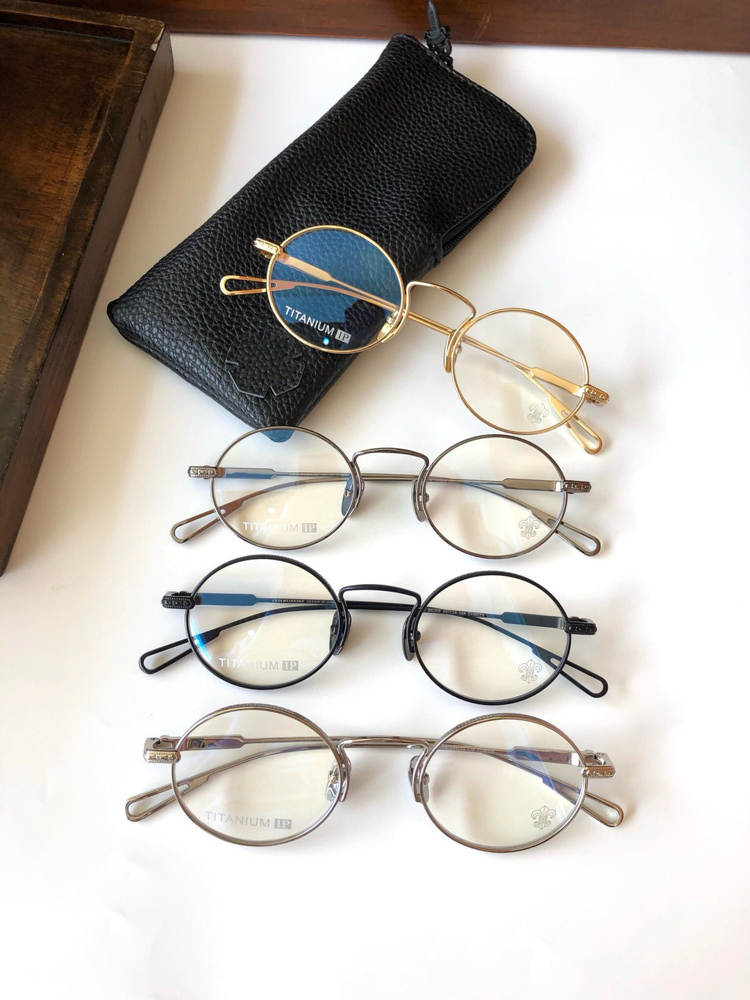 Chrome Hearts Dark Aesthetic Metal Optical Glasses