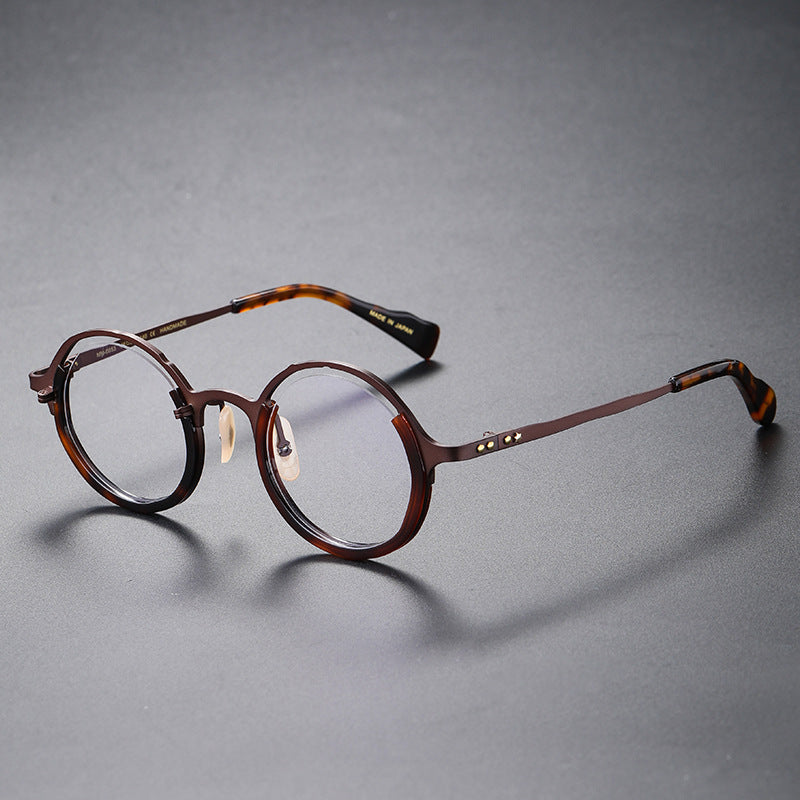 Solid color trendy and unique large-framed glasses