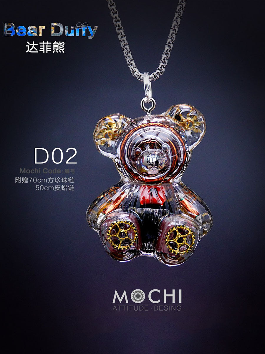 Creative Cyberpunk Duffy Bear Couple Necklace Sweatshirt Pendant-nowadaysfashion