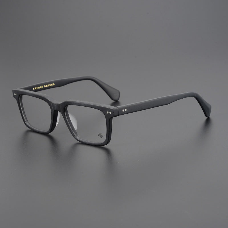 Handcrafted Square Retro Acetate Eyeglasses