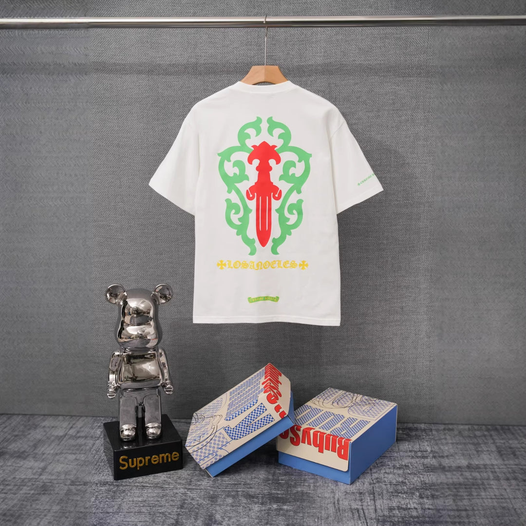 Chrome Hearts Summer Short-Sleeve Printed T-Shirt