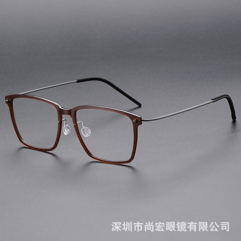 Slimming nylon frames pure titanium glasses