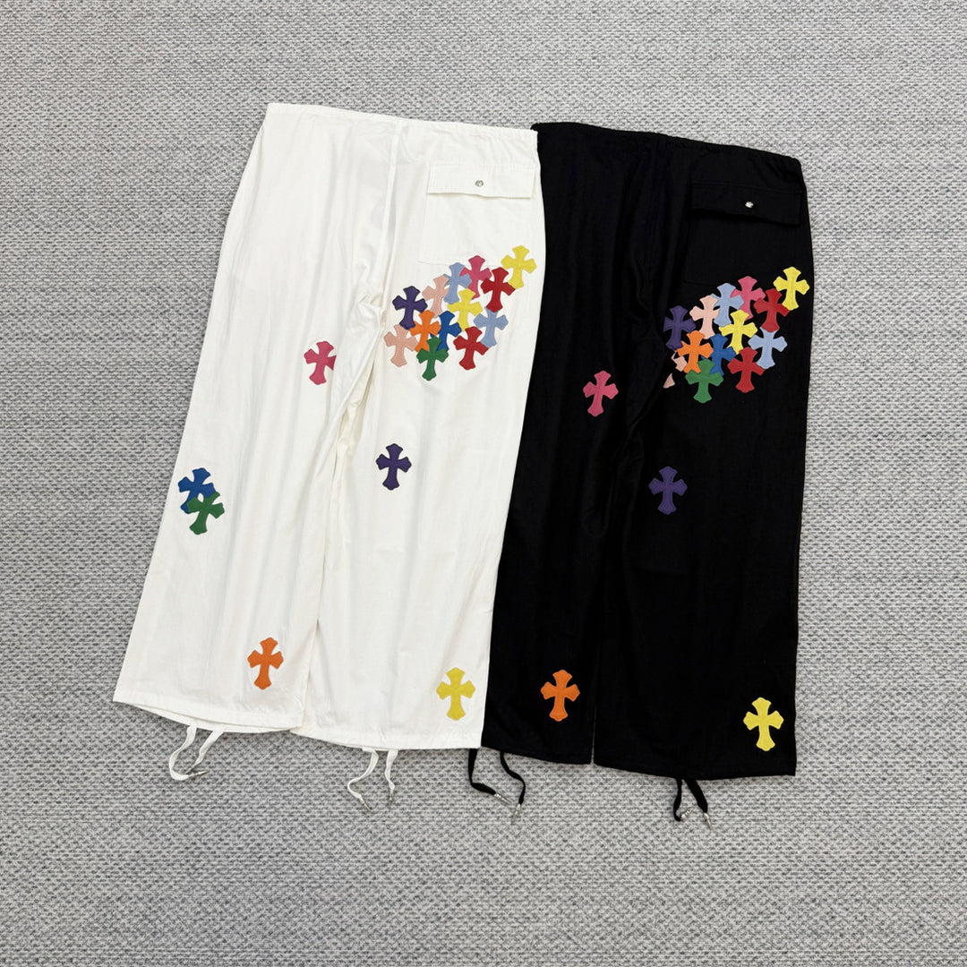 Chrome Hearts Retro Wide-Leg Casual Pants