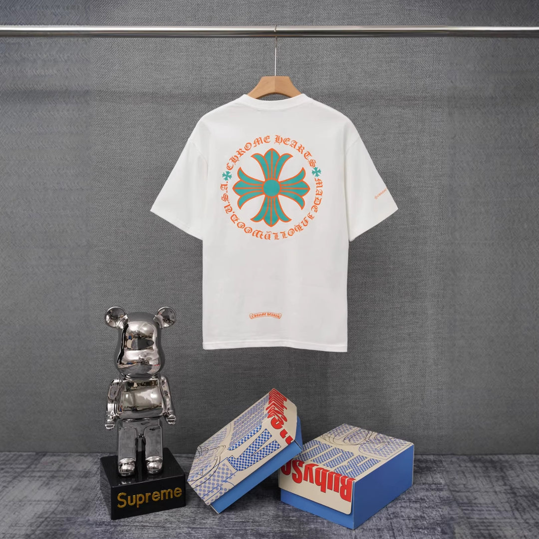 Chrome Hearts Summer Printed T-Shirt Short-Sleeve