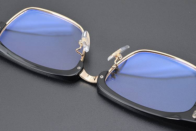 Chrome Hearts square frame browline glasses frame