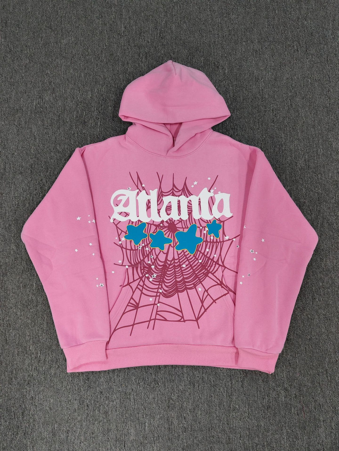 Sp5der Foam Print Spider Thick Fleece Hoodie