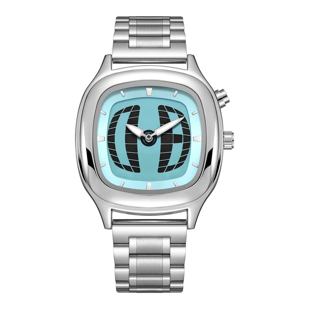 Y2K retro steel band deformable digital dynamic watch