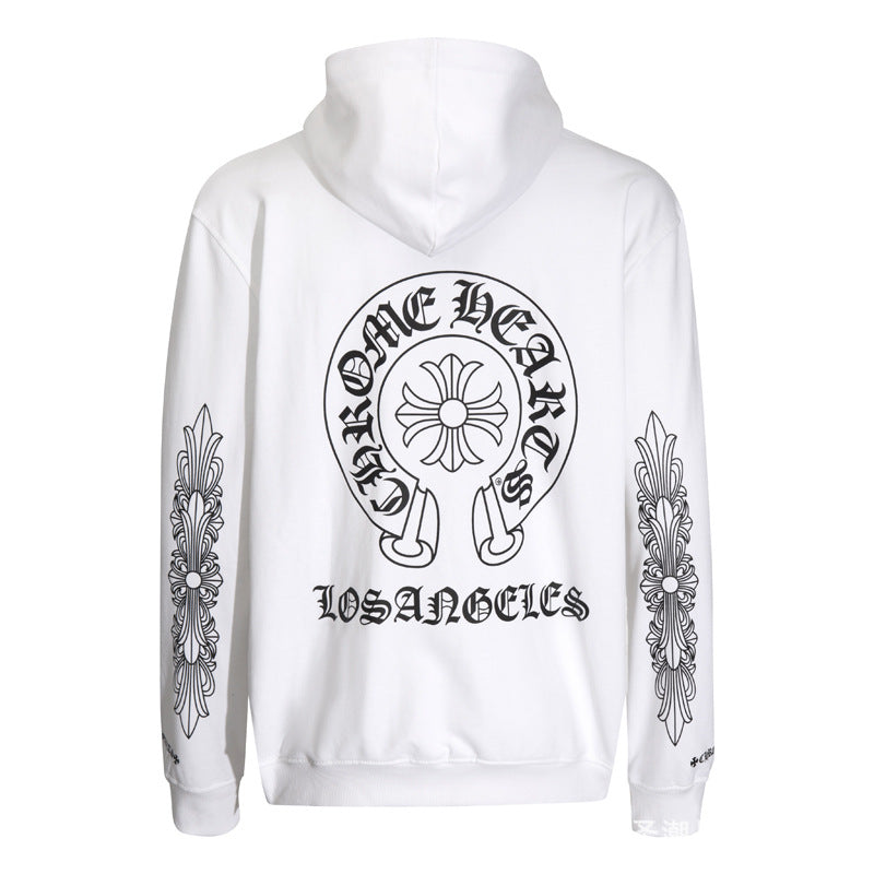 chrome hearts hoodie cardigan pure cotton