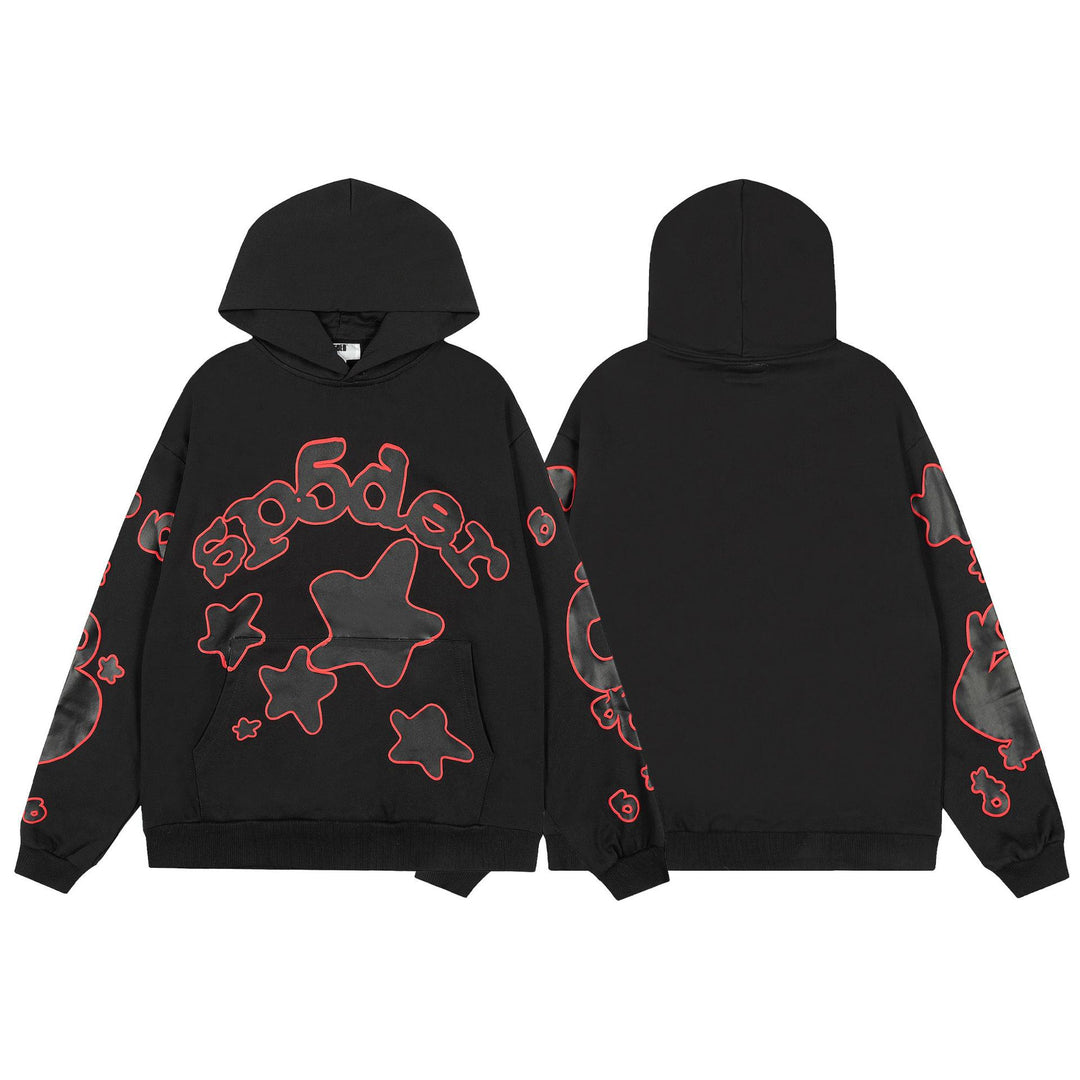 Sp5der555555 Spiderweb Foam Print Sweatshirt Set