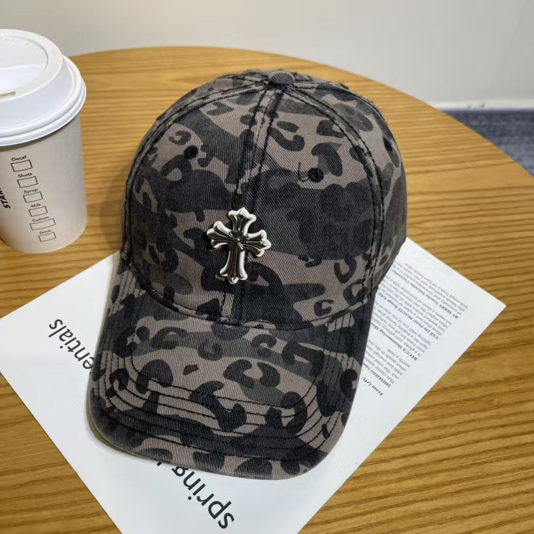 Chrome Hearts Ripped Denim Baseball Cap