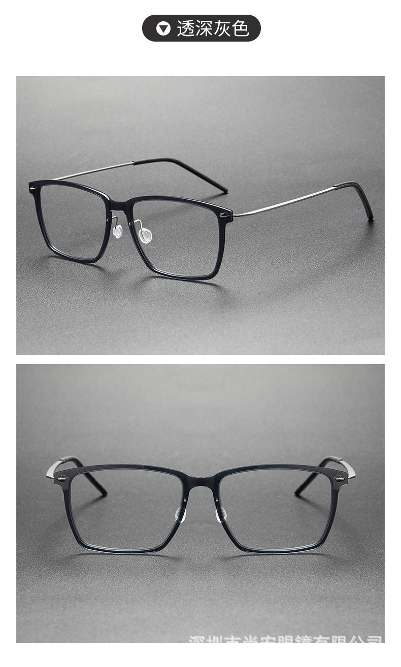 Slimming nylon frames pure titanium glasses