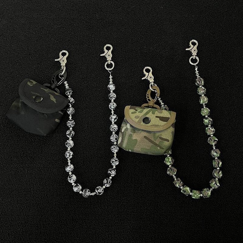 Silicone Camouflage Coin Purse, Pants Chain, Keychain