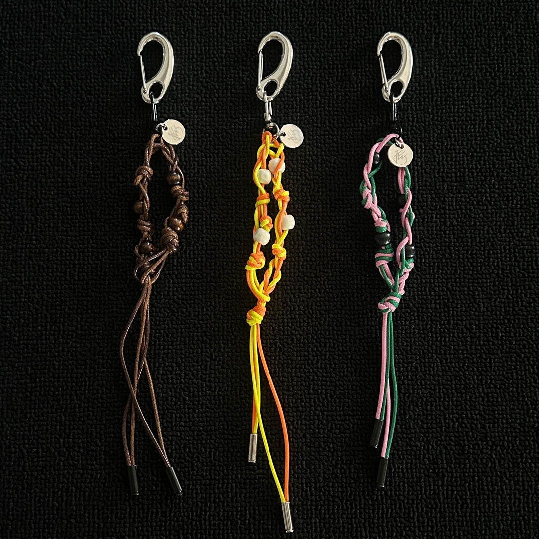 Handmade Colorful Braided Rope Bag Charms