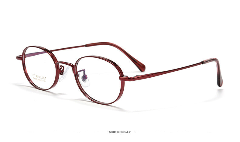Wide-rim Oval Full-rim Small Frame Glasses