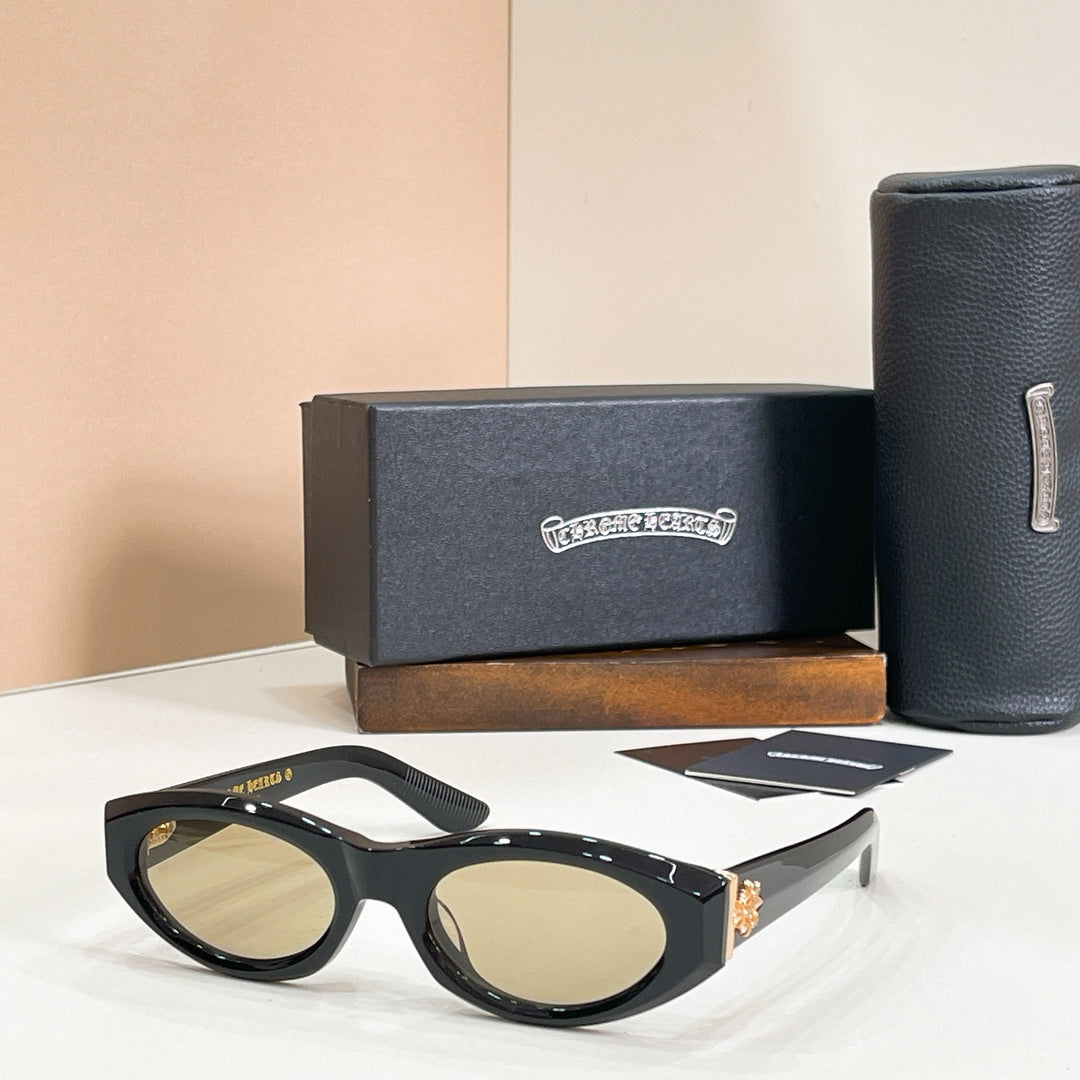 Chrome Hearts Small Frame Cat-Eye Sun Protection Sunglasses