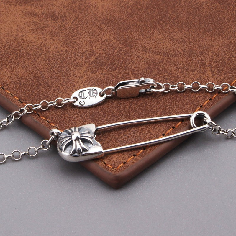 chrome hearts cross pin necklace