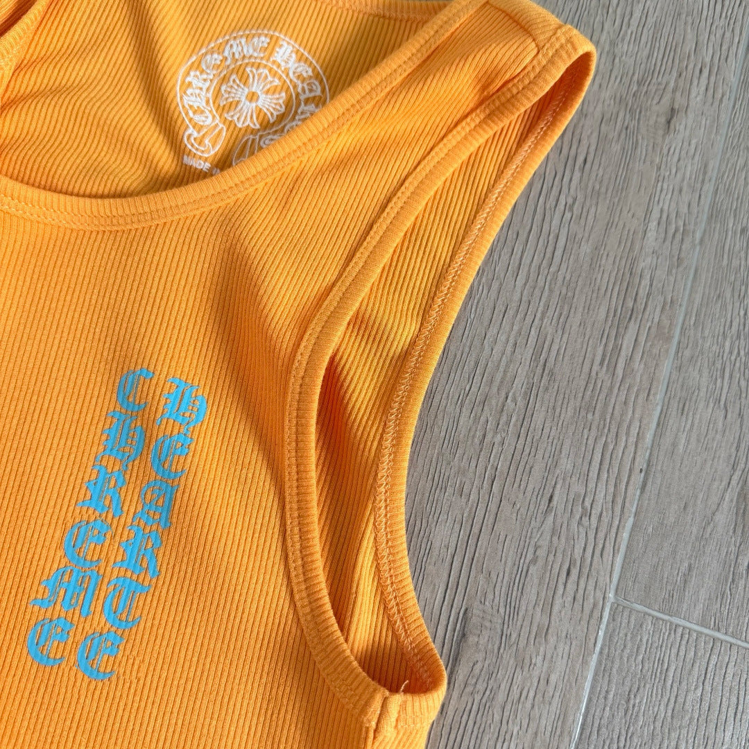 Chrome Hearts Yellow T-Style Printed Vest