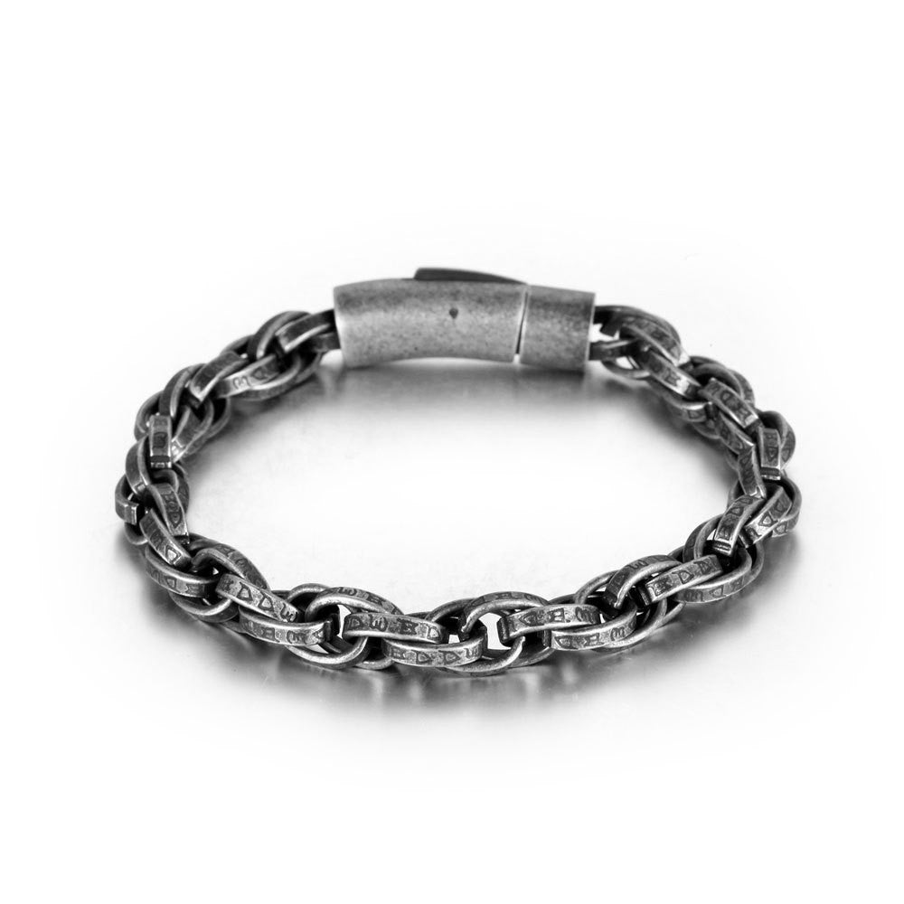Retro Distressed Handmade Braided Twist Bracelet