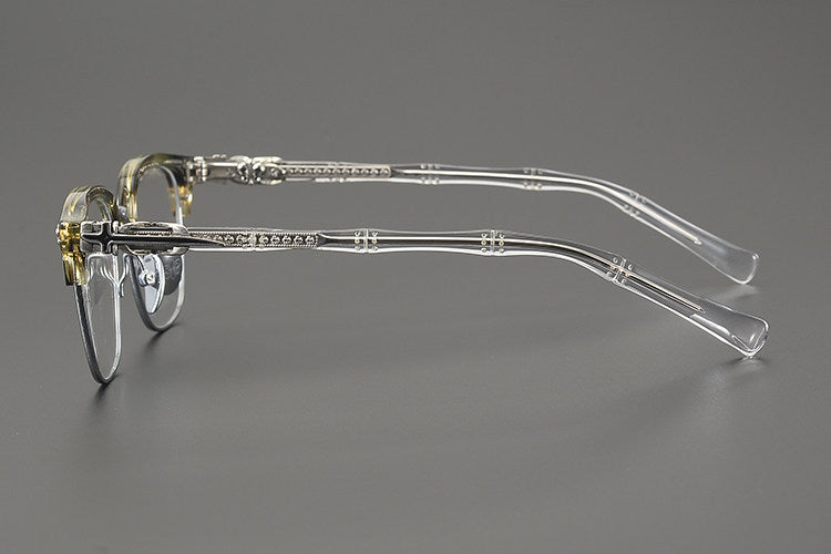Chrome Hearts Hand-Engraved Vintage Browline Eyeglasses