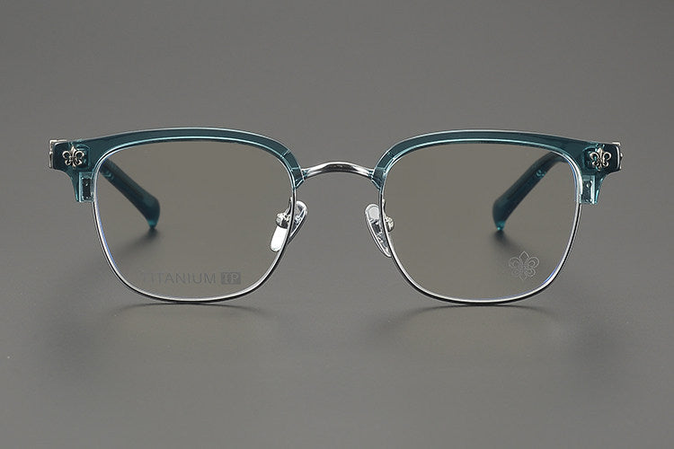 Chrome Hearts Hand-Engraved Vintage Browline Eyeglasses