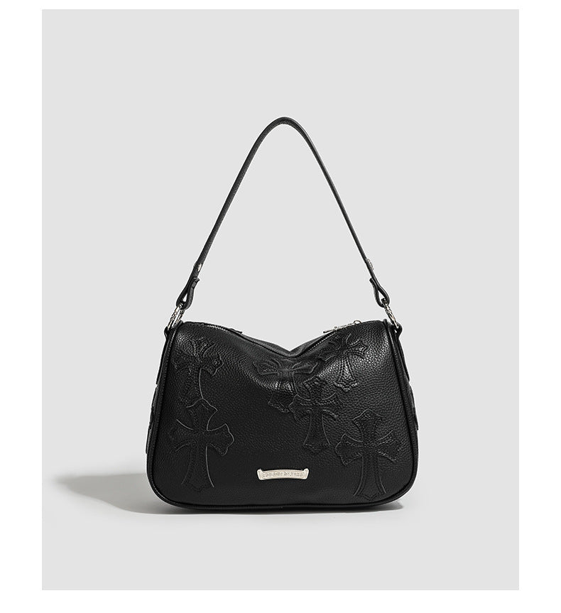 Chrome Hearts Sword Embroidered Cross Shoulder Bag