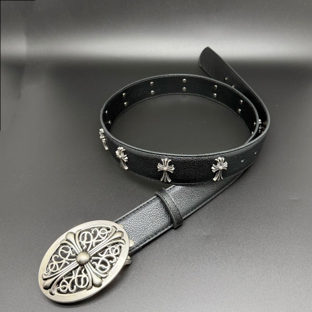 Chrome Hearts Cross Rivet Roller Buckle and Holy Sword Belt