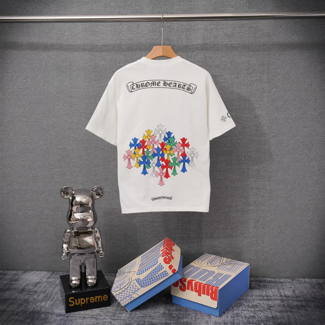 Chrome Hearts Summer Printed Short-Sleeve T-Shirt