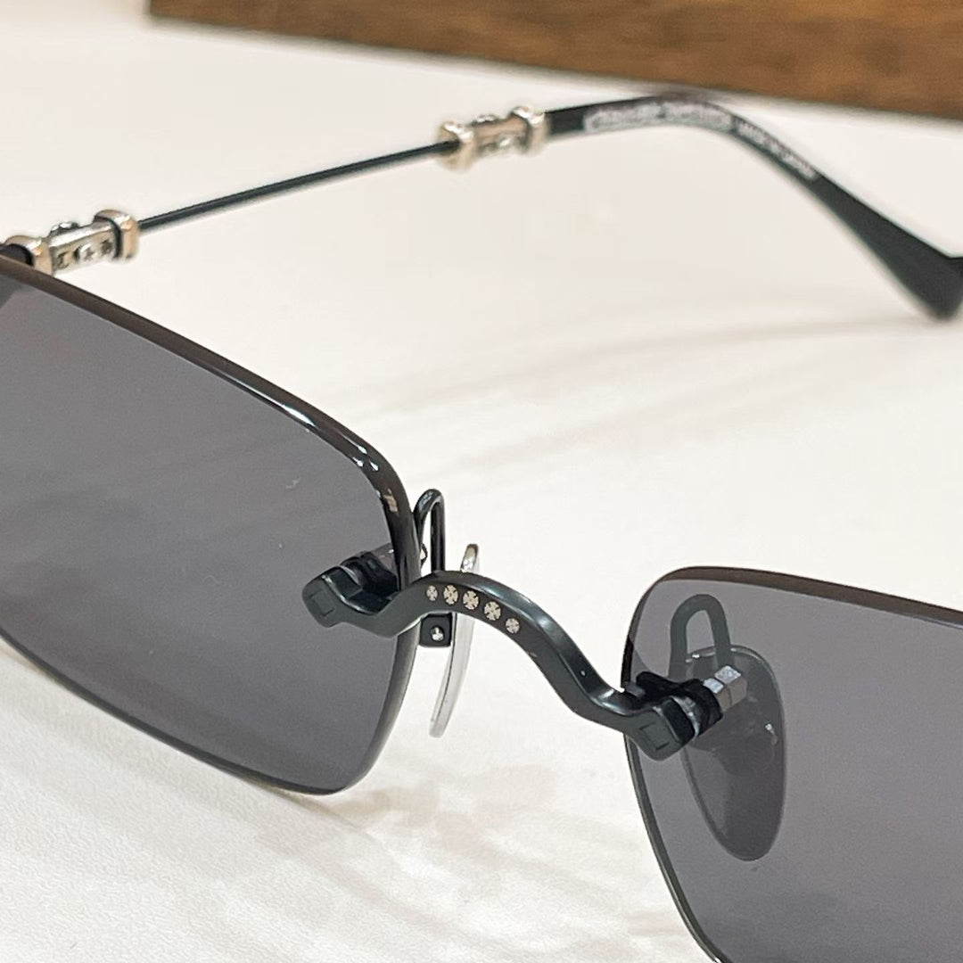 Chrome Hearts square frame PILLSIII pure titanium sunglasses