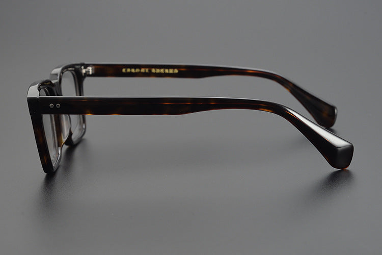 Handcrafted Square Retro Acetate Eyeglasses