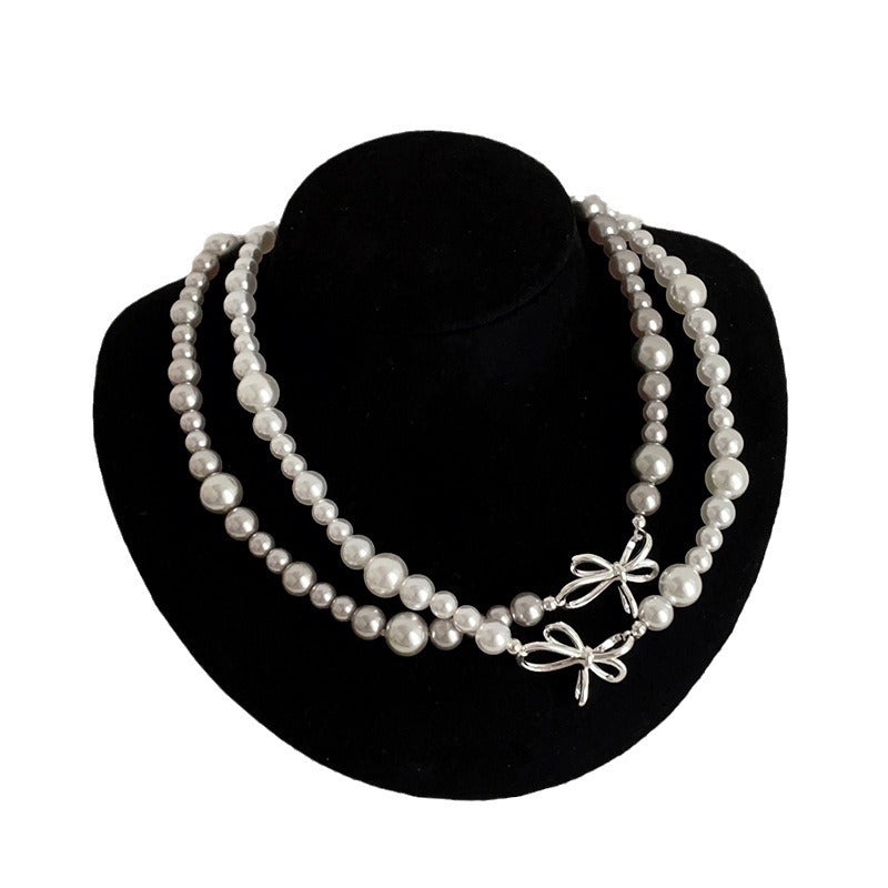 rozenkransketting Strikknoop onregelmatige parelketting