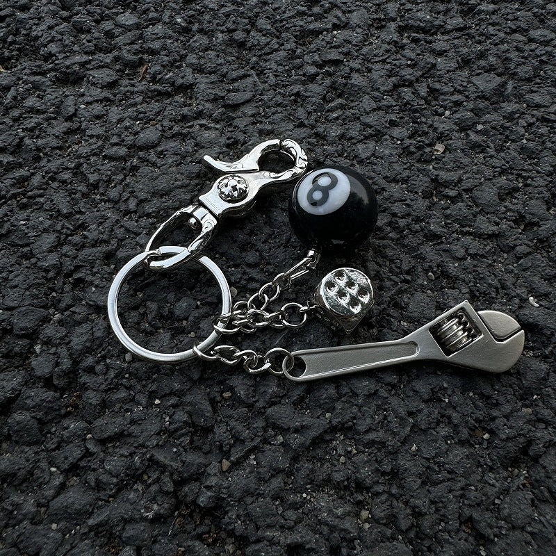 chrome hearts keychain Eight Ball