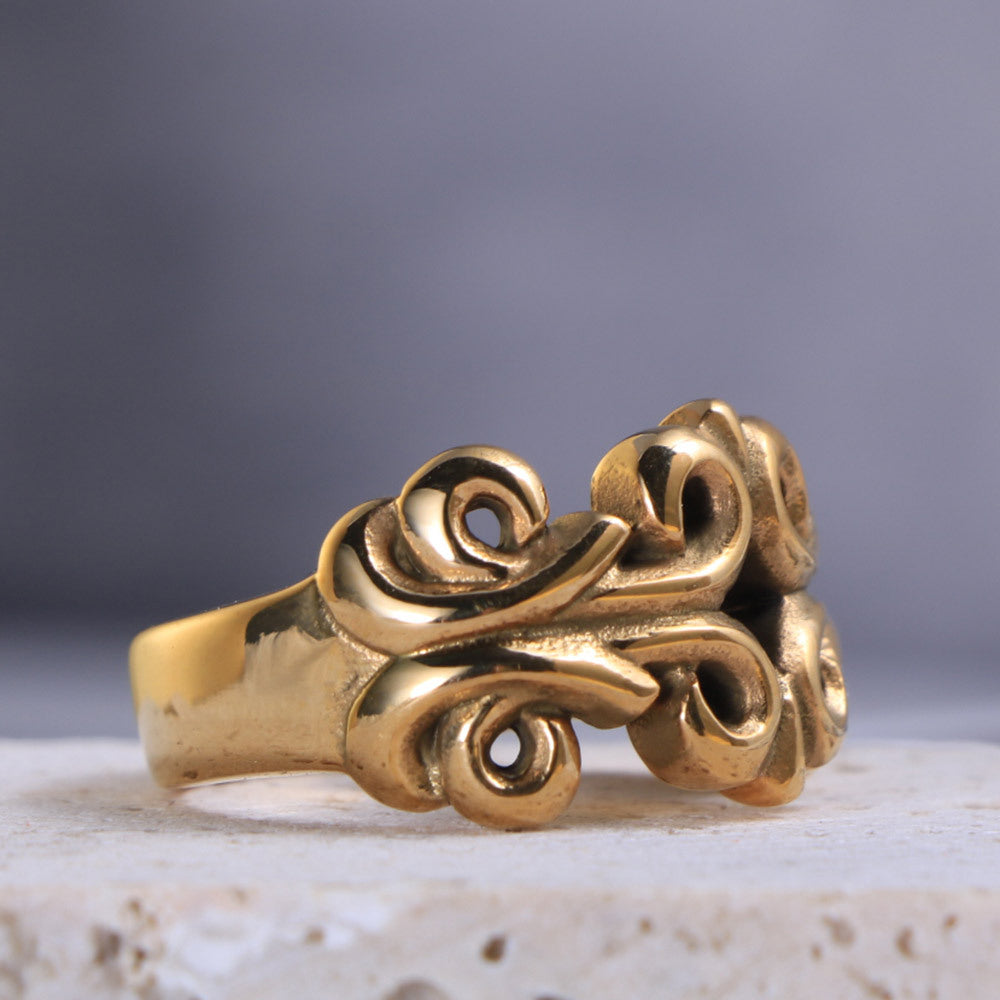 Carved Hollow-Out Punk Style Rings