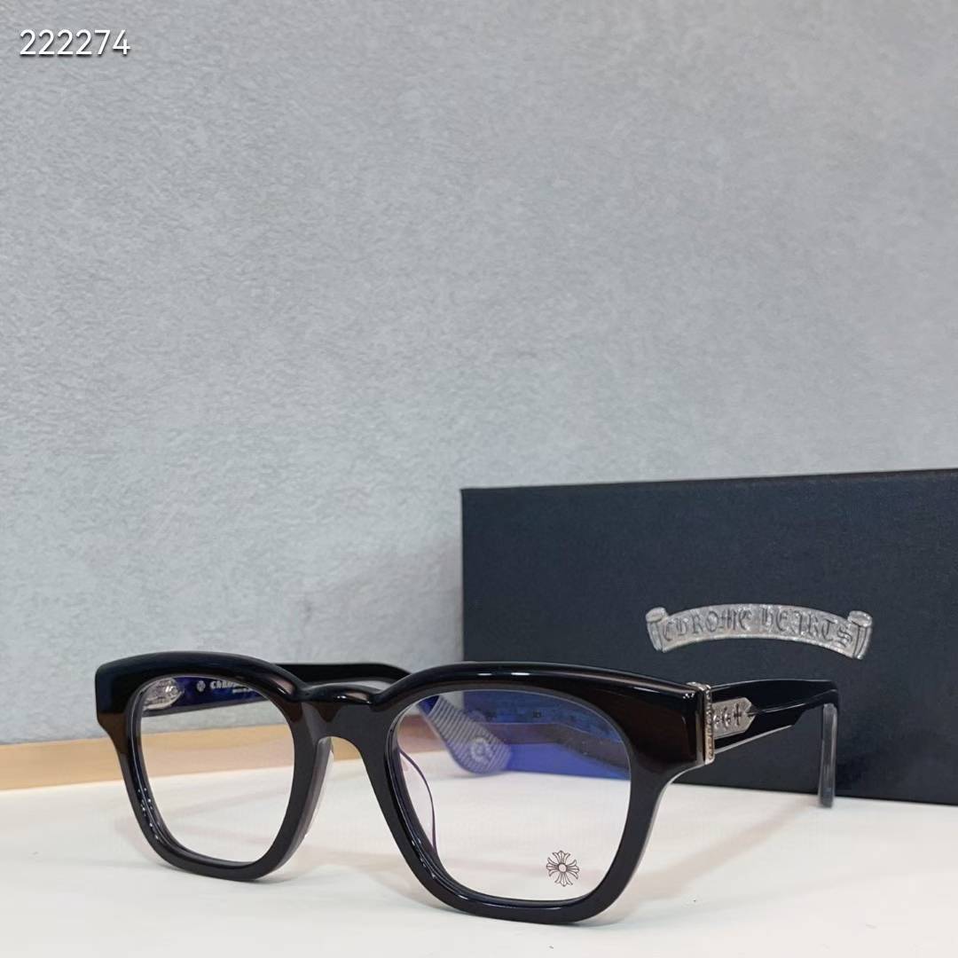 Chrome Hearts Round-Frame Glasses for Stylish Men