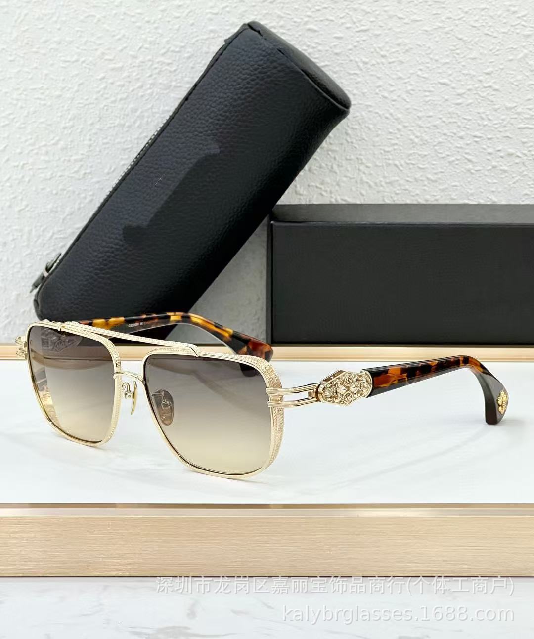 Chrome Hearts Heavy Industry Metal Luxury Sunglasses