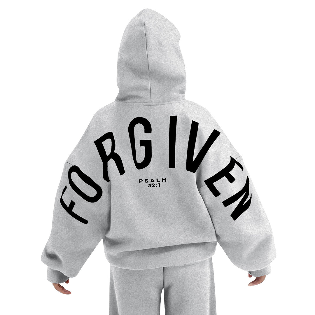 FORGIVEN Printed Long-Sleeved Hooded Sweatshirt