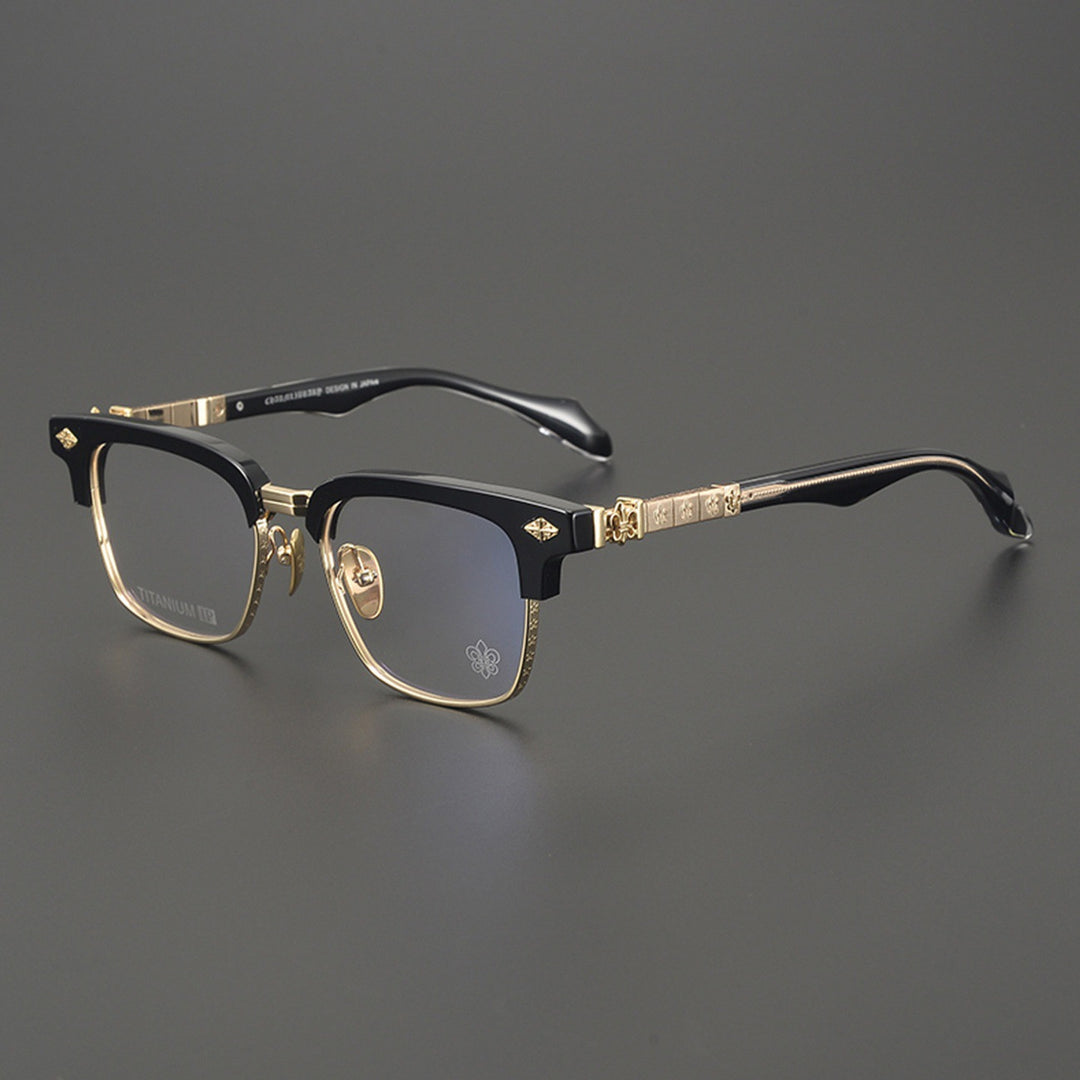 Chrome Hearts Hand-Carved Business Eyeglasses