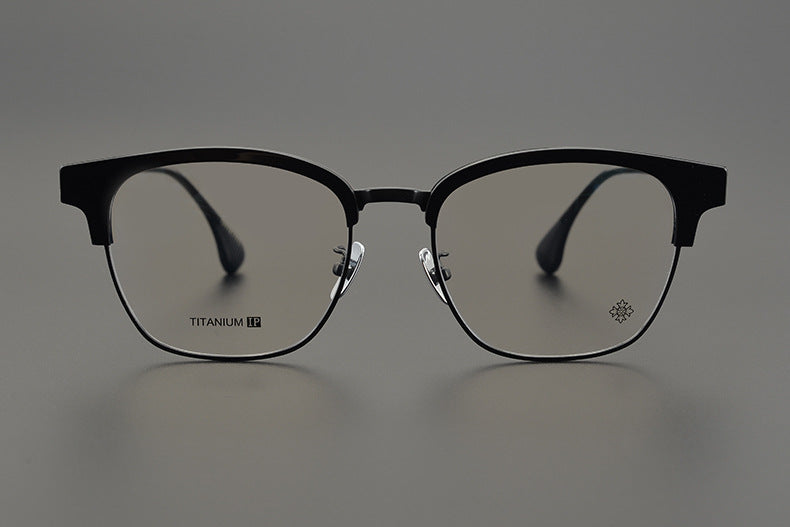 Retro Ultra-Light Semi-Rimless Glasses