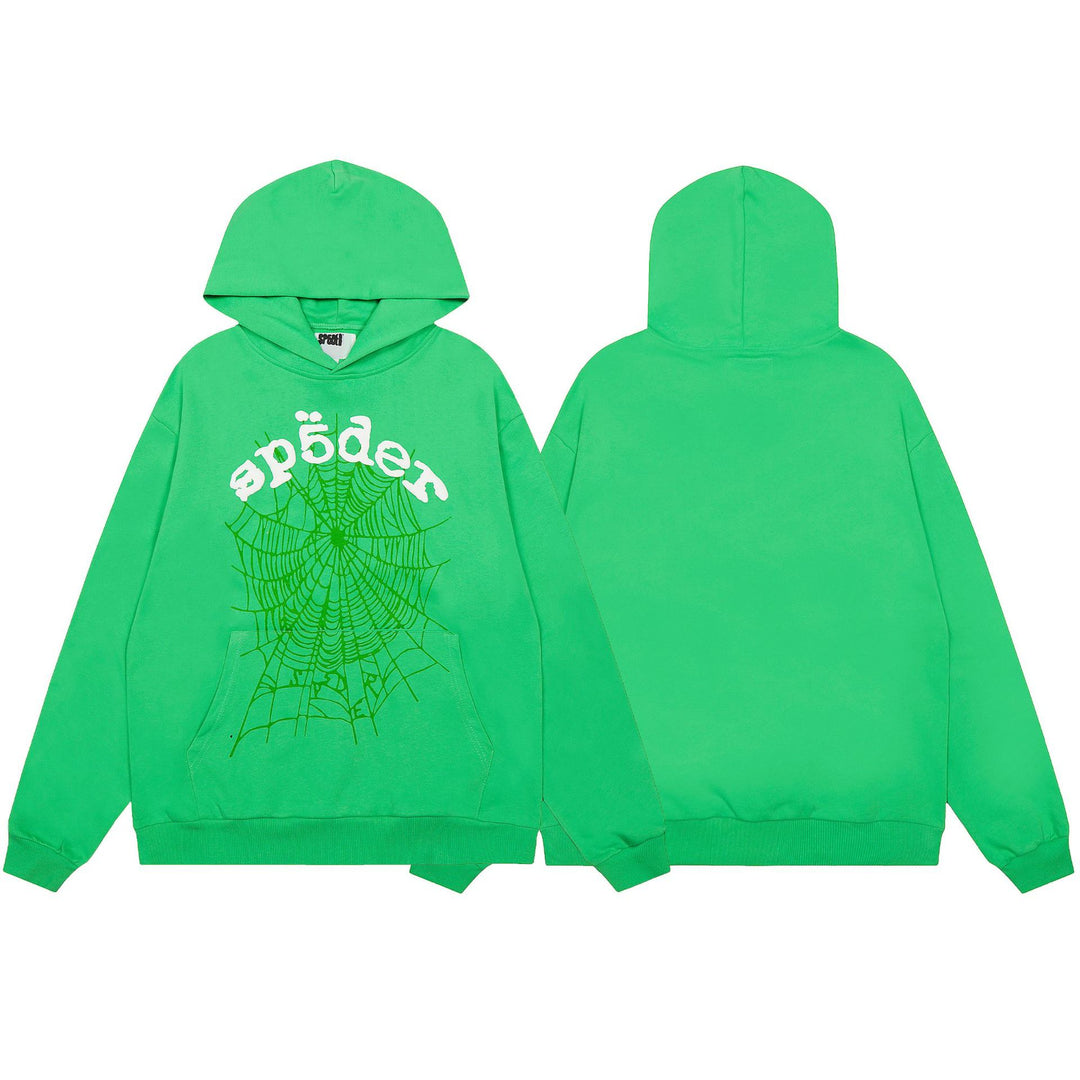 Sp5der555555 Spiderweb Foam Print Sweatshirt Set