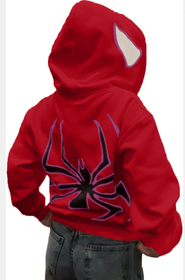 Y2K Halloween Spider-Man Zip Hoodies