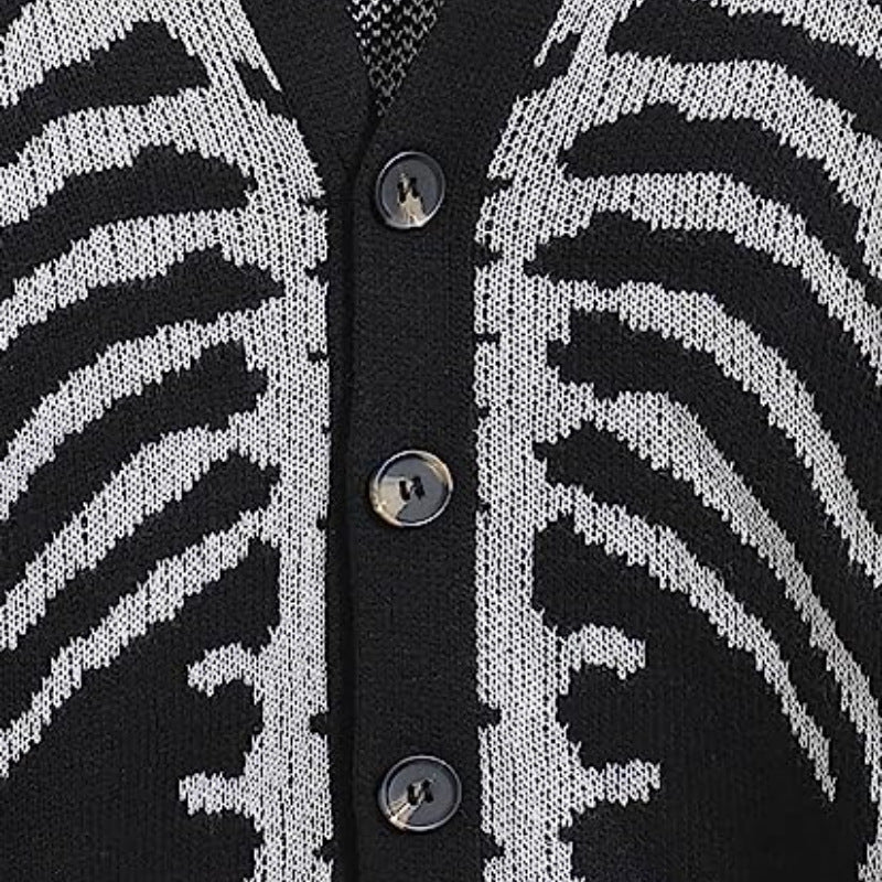 Halloween knitted cardigan sweater