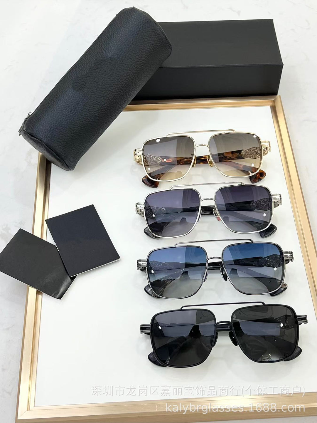 Chrome Hearts Heavy Industry Metal Luxury Sunglasses