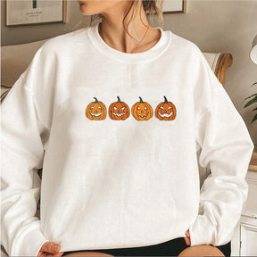 Halloween evil pumpkin head sweatshirt