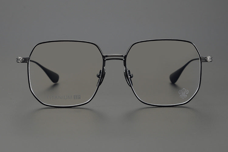 Chrome Hearts pure titanium glasses with cross carved frames
