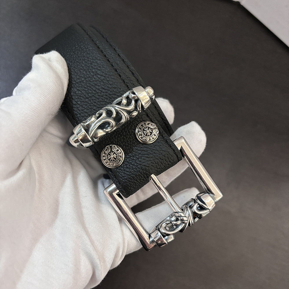 Chrome Hearts Retro Cross Buckle Belt