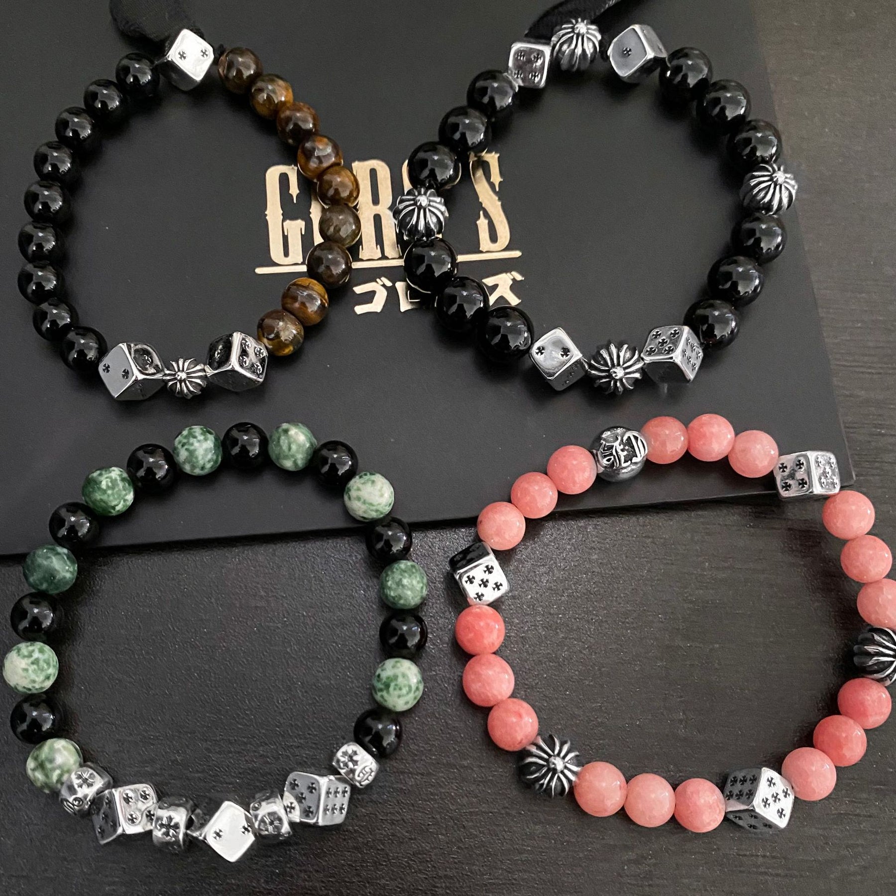 chrome hearts dice bead bracelet